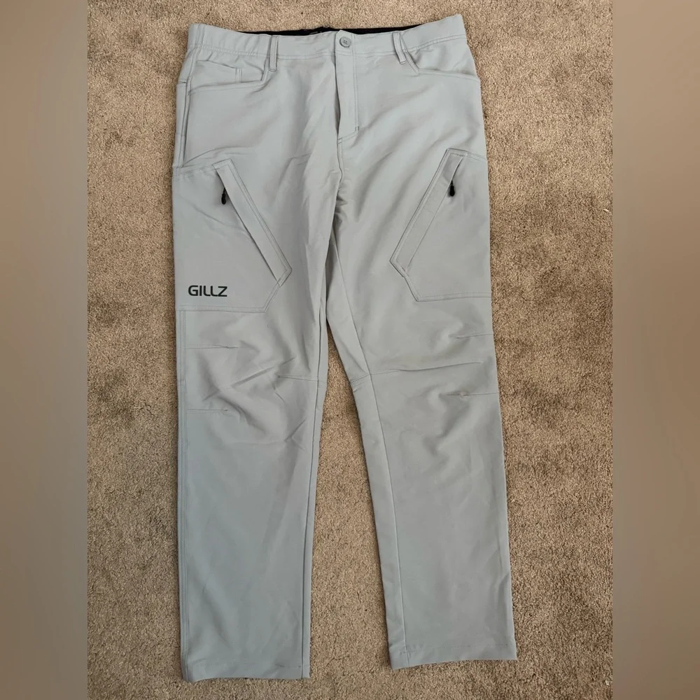 (NWOT) Gillz Grey Mens Tournament Pants Technical Outdoor Fishing Size XXL